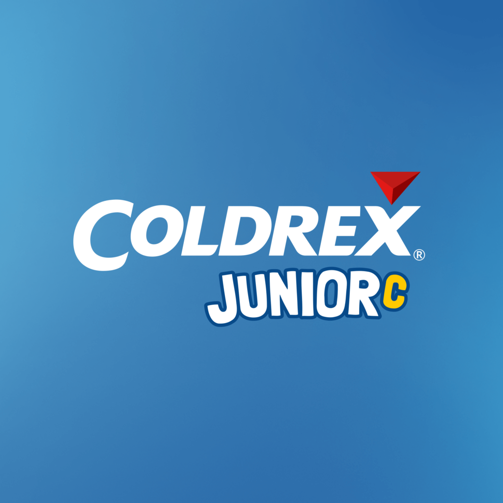 Grafika z pełnym logo Coldrexu Junior.