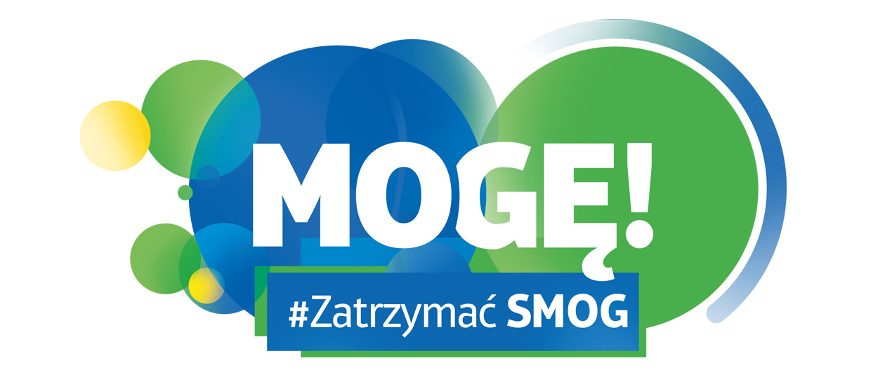 Logo kampanii Mogę zatrzymać smog! zrealizowanej przez agencję MDI